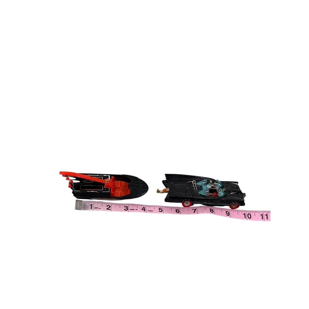 VTG Corgi Toys Batmobile and Batboat Glastron Diecast Car Set Made in Britain